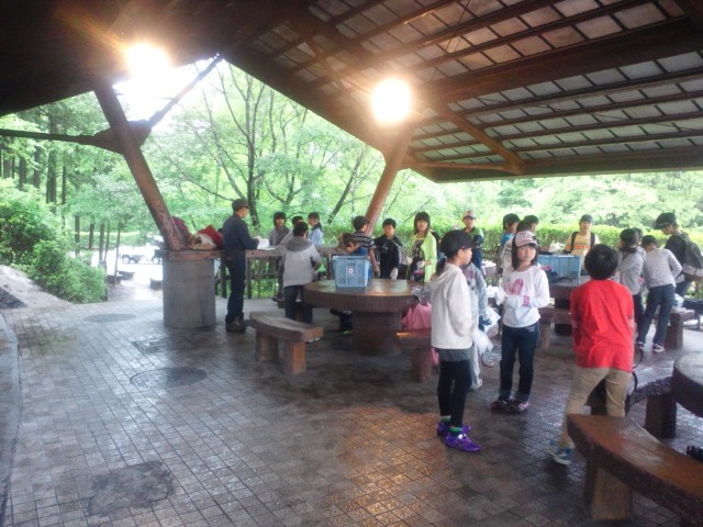 いよいよ野外炊飯